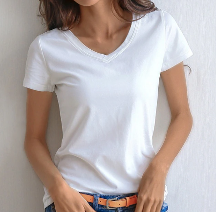 Women's Casual Solid Short Sleeved T-Shirt